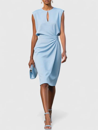 Bijou Women's Midi Dress - fabric and finish detail