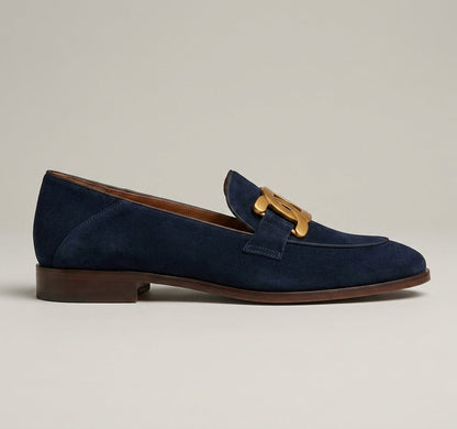 Hattie Women's Suede Loafers - back view