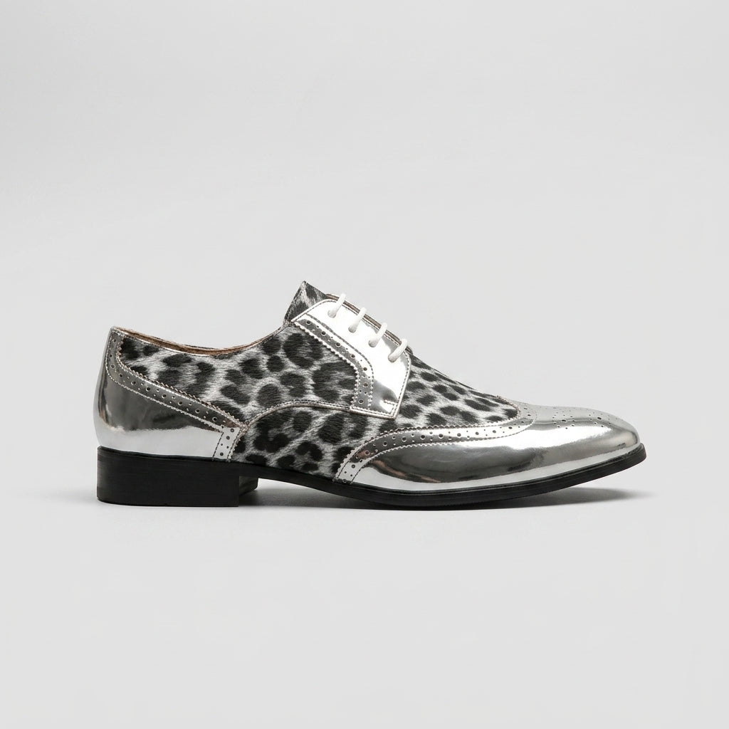 Cormac Men's Leopard Loafers - back view