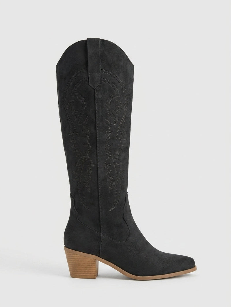 Lumi Women's Block Heel Knee-high Boots - back view