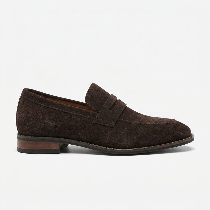 Vance Men's Suede Loafers - full-length view
