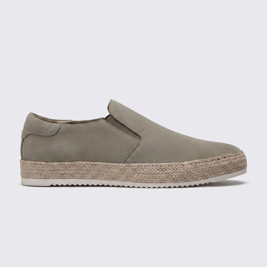 Sawyer Men's Suede Espadrilles - fabric and finish detail