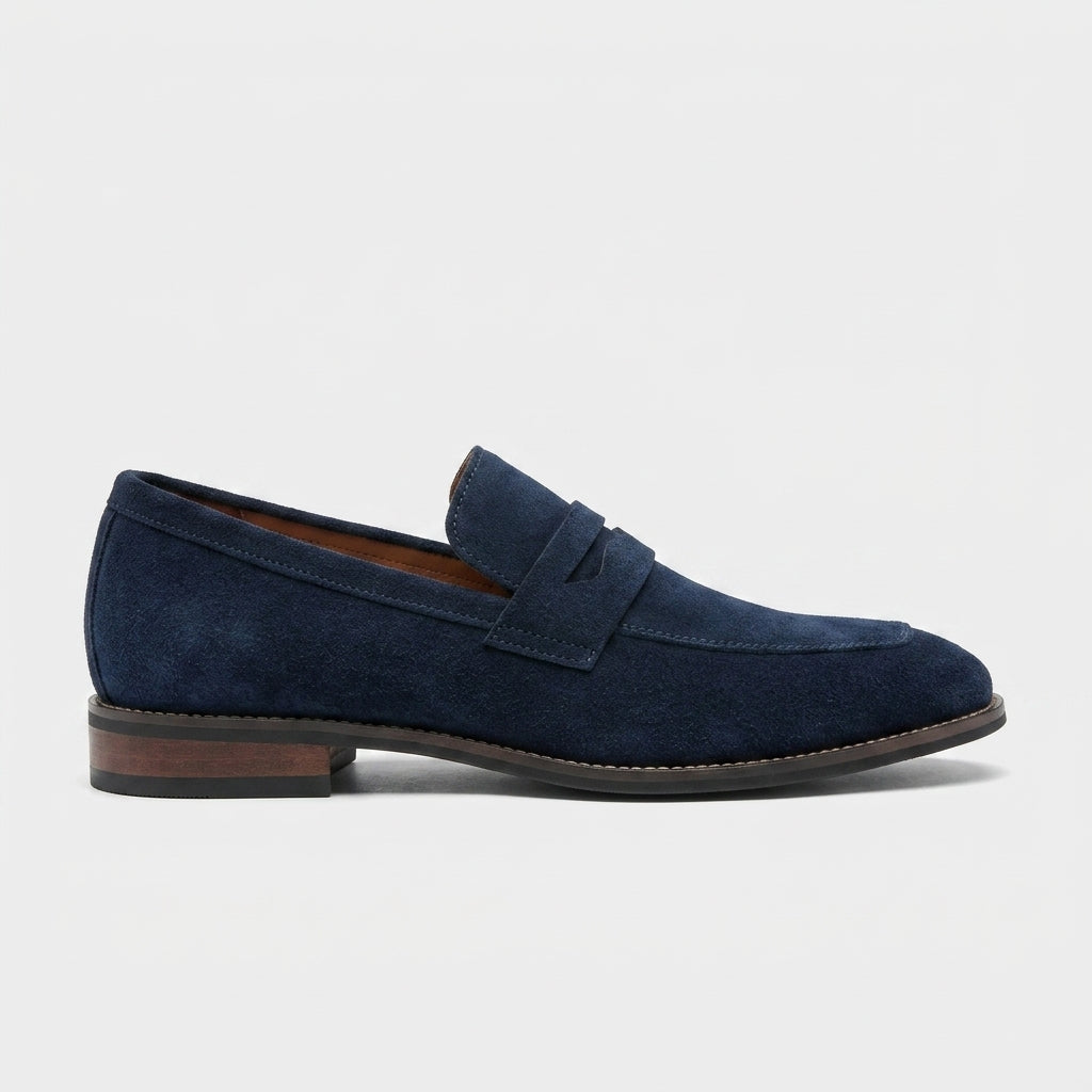 Vance Men's Suede Loafers - back view