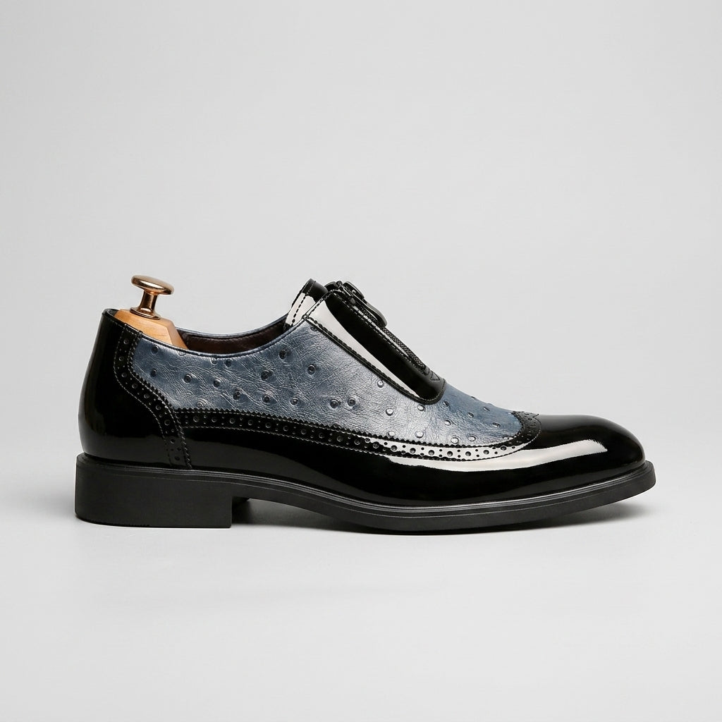 Elias Men's Oxfords - fabric and finish detail