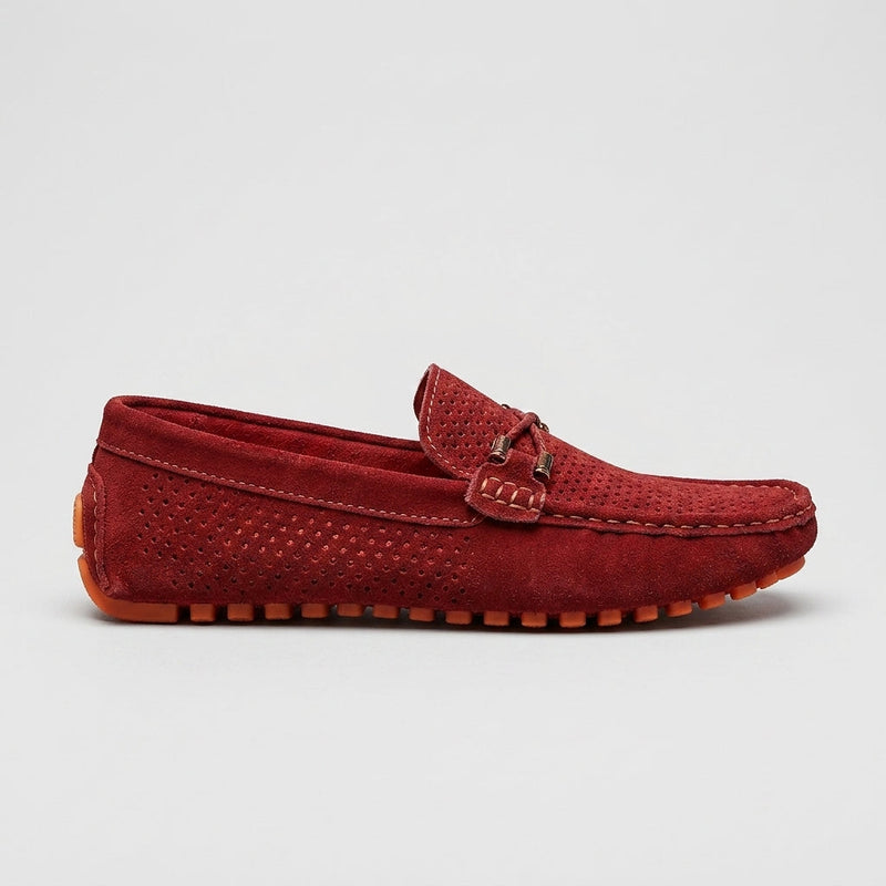 Silas Men's Suede Loafers - back view