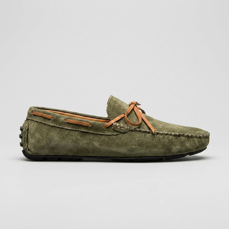 Hollis Men's Suede Loafers - full-length view