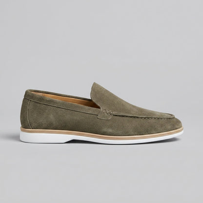 Ivor Men's Suede Loafers - full-length view