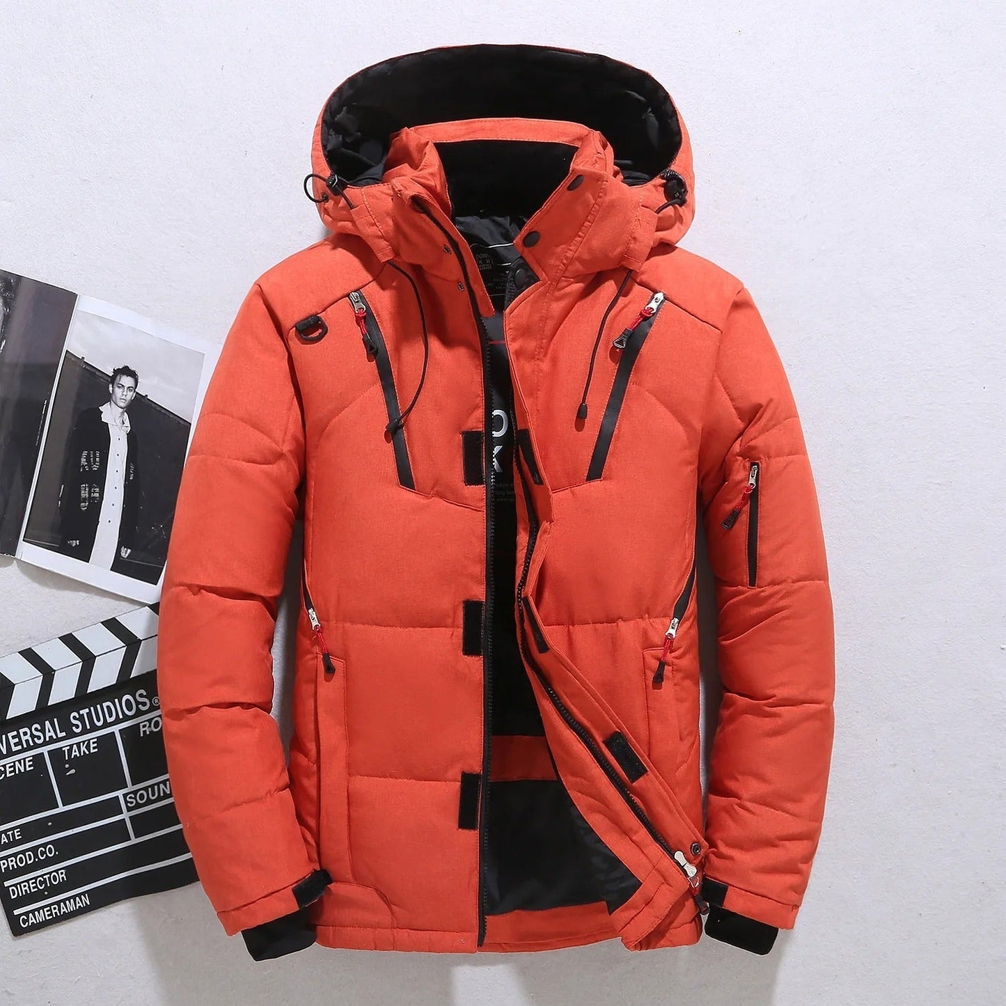 Auden Men's Puffer Jacket - styled view