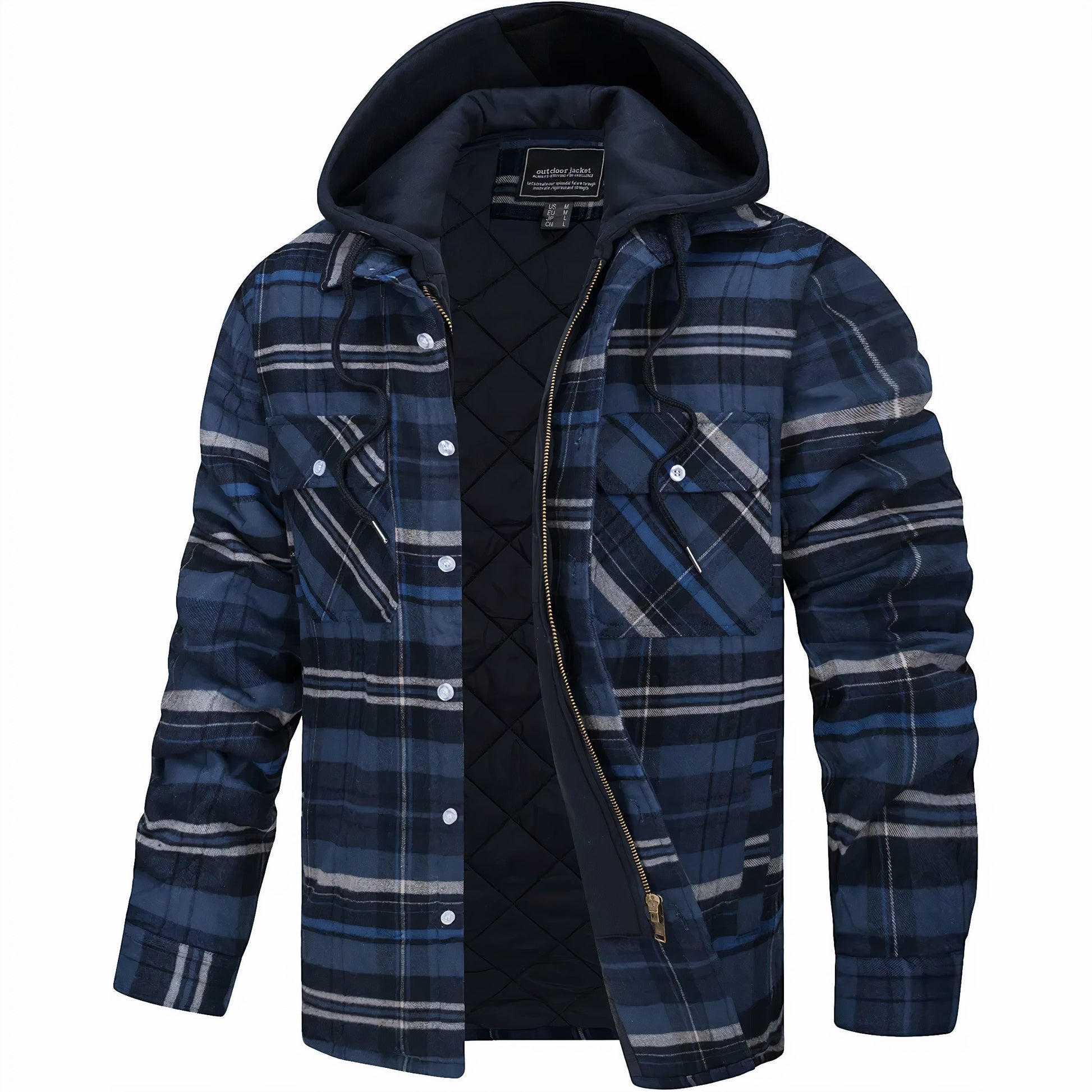 Kester Men's Plaid Jacket - close-up detail
