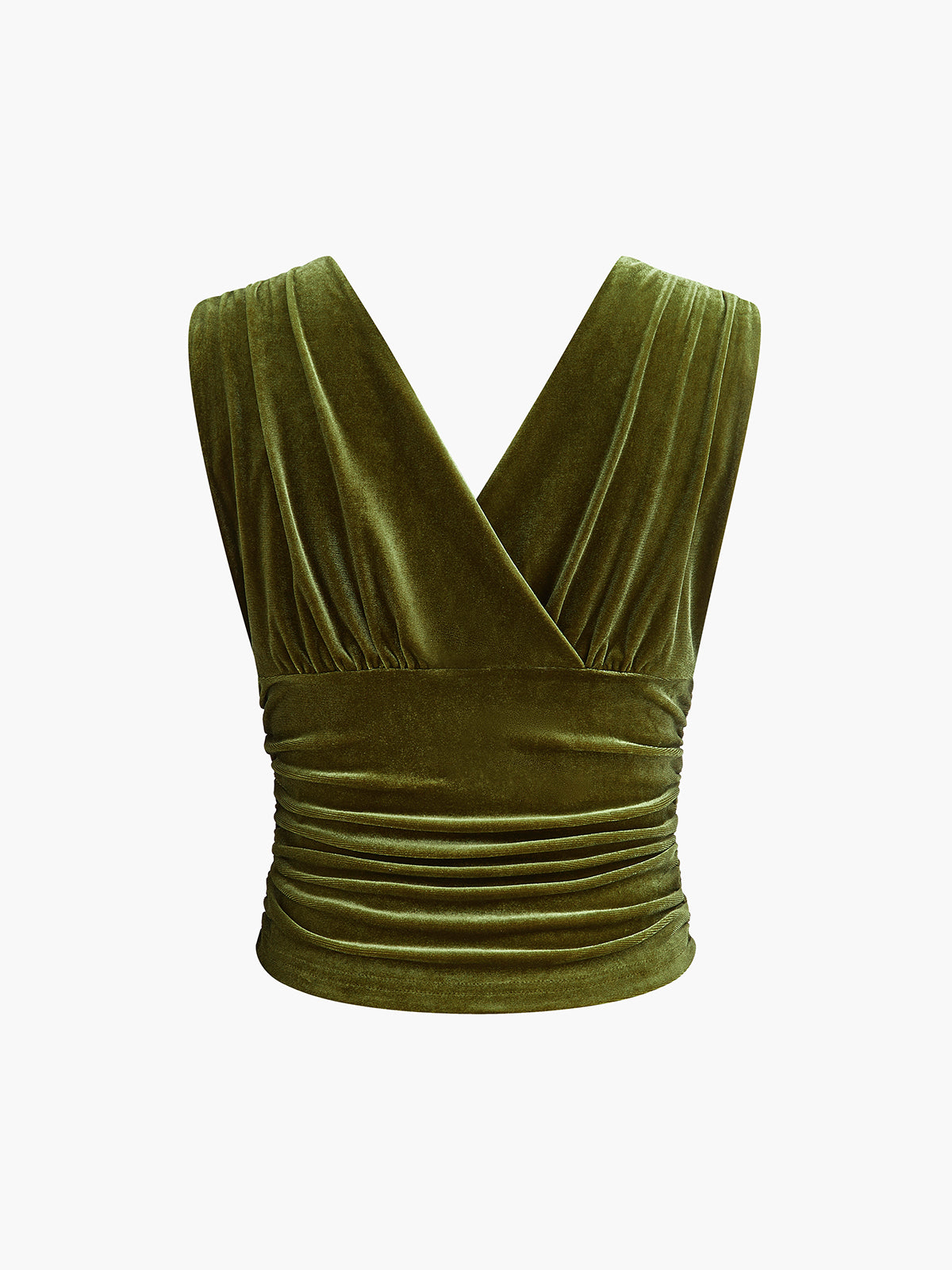 Perla Women's Pleated Tank Top - front view