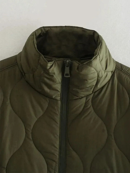Quinn Women's Quilted Blazer - styled view