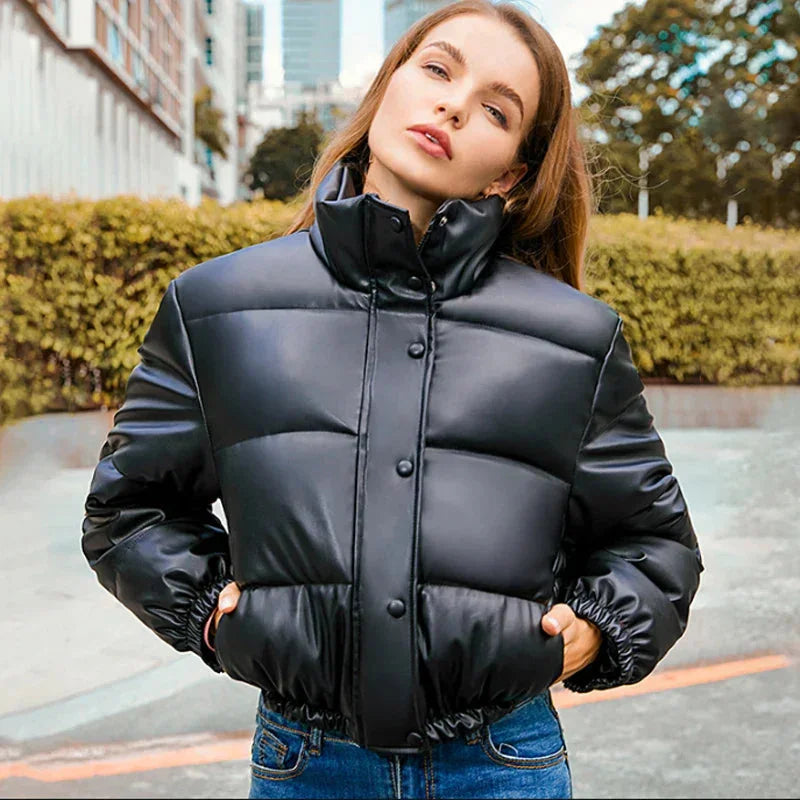 Rowan Women's Puffer Jacket - fabric and finish detail