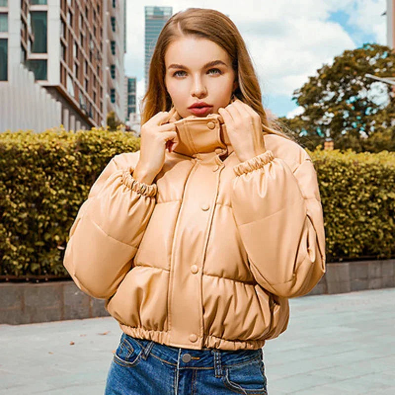 Rowan Women's Puffer Jacket - styled view