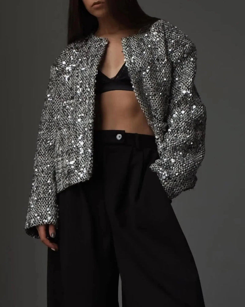 Bijou Women's Blazer - fabric and finish detail