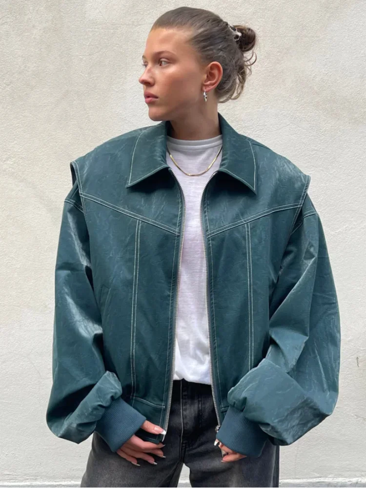Mabel Women's Oversized Blazer - close-up detail