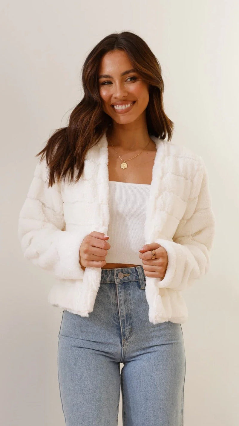 Winona Women's Blazer | Faux Fur