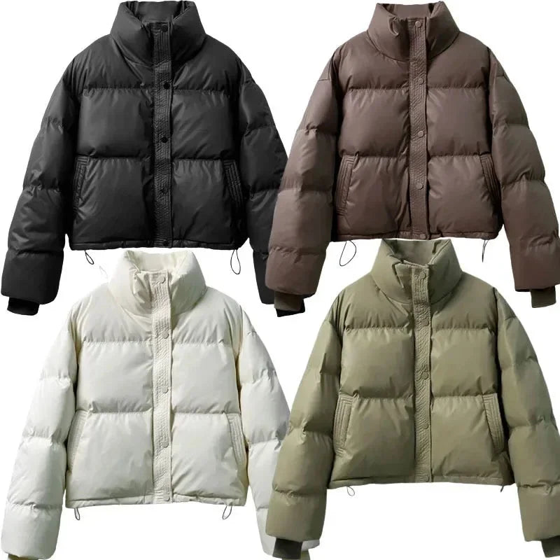 Clara Women's Puffer Jacket - styled view