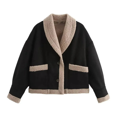Astrid Women's Suede Blazer - flat lay