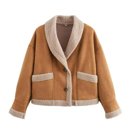 Astrid Women's Suede Blazer - shown in use