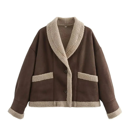 Astrid Women's Suede Blazer - back view