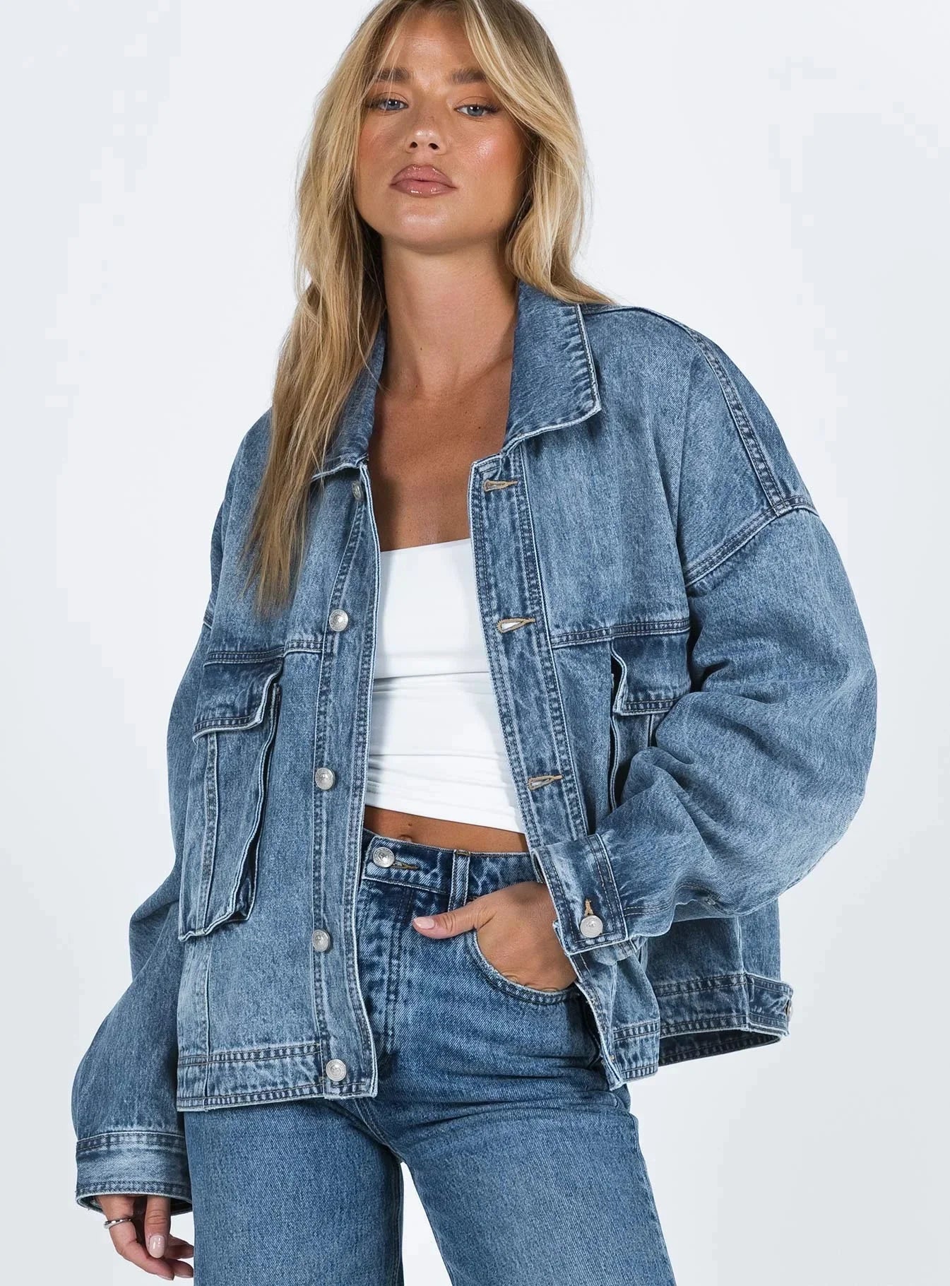Alba Women's Oversized Blazer - styled view