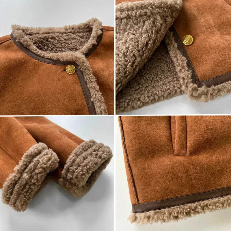Sienna Women's Suede Blazer - back view
