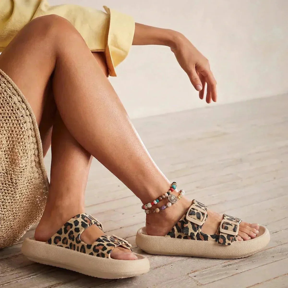 Uma Women's Platform Sandals - flat lay
