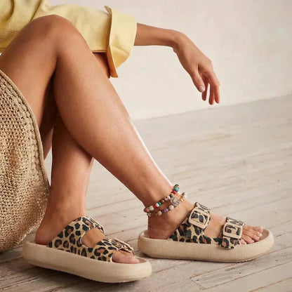 Uma Women's Platform Sandals - flat lay