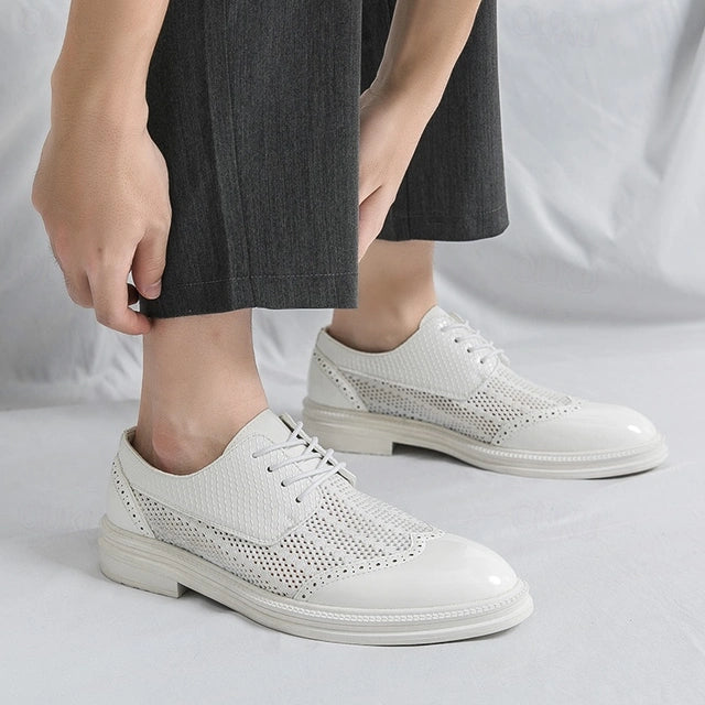 Arlo Men's Oxfords - fabric and finish detail