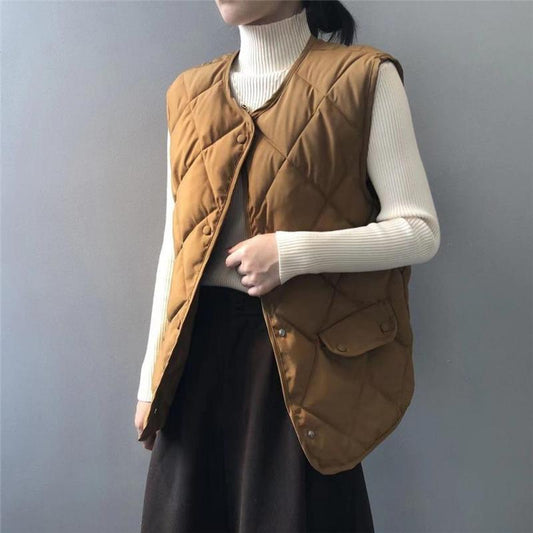 Anaïs Women's Quilted Vest - front view