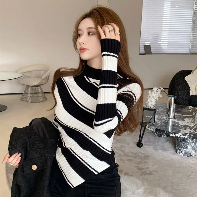 Giselle Women's Asymmetric Sweater - front view