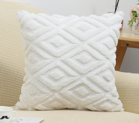 3D Diamond Pattern Cushion Cover | Soft Cover, Living Room