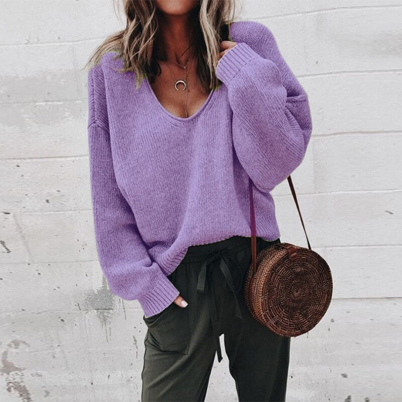 Darcy Women's Oversized Sweater - flat lay