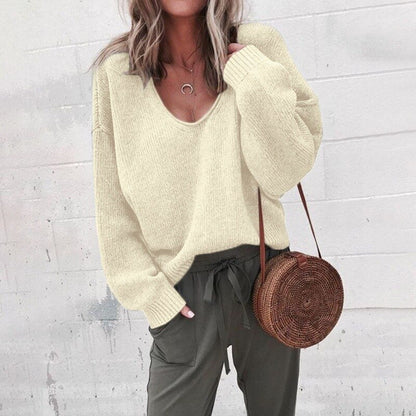 Darcy Women's Oversized Sweater - fabric and finish detail