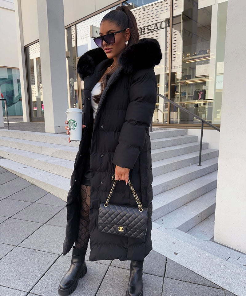 Uma Women's Puffer Jacket - styled view