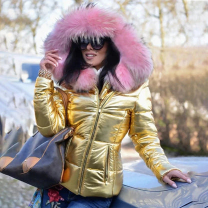 Saskia Women's Puffer Jacket - full-length view