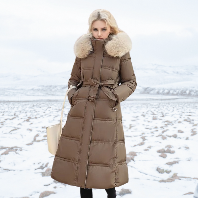 Yara Women's Puffer Jacket - full-length view