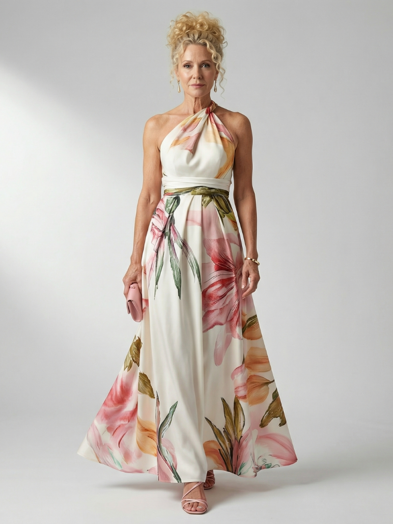 Alba Women's Maxi Dress | Halter
