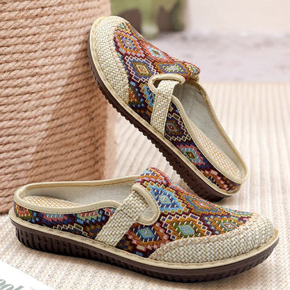 Yvette Women's Loafers - fabric and finish detail