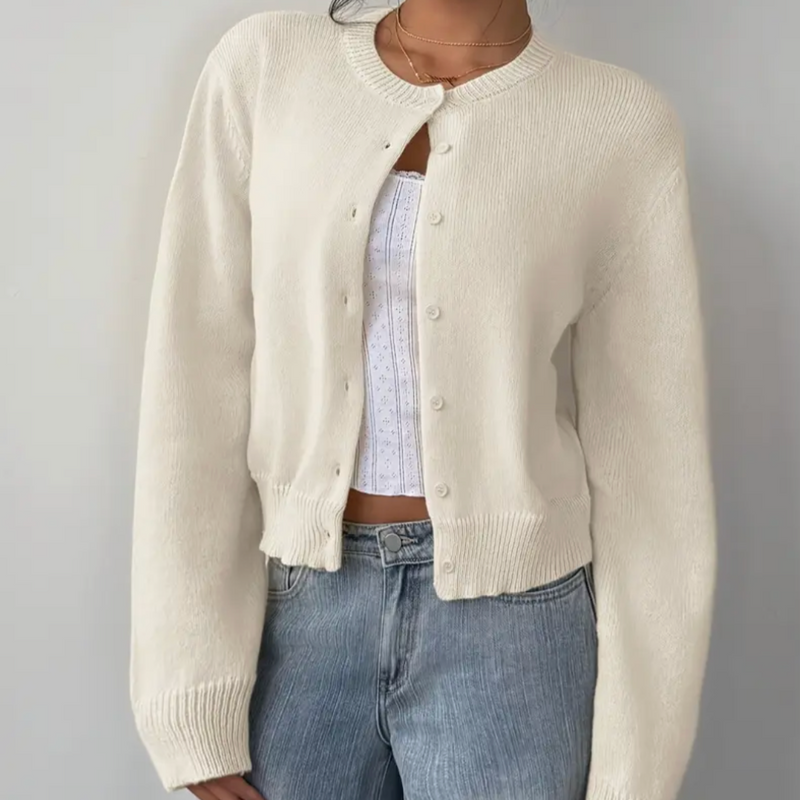 Esme Women's Cardigan | Cropped, Button