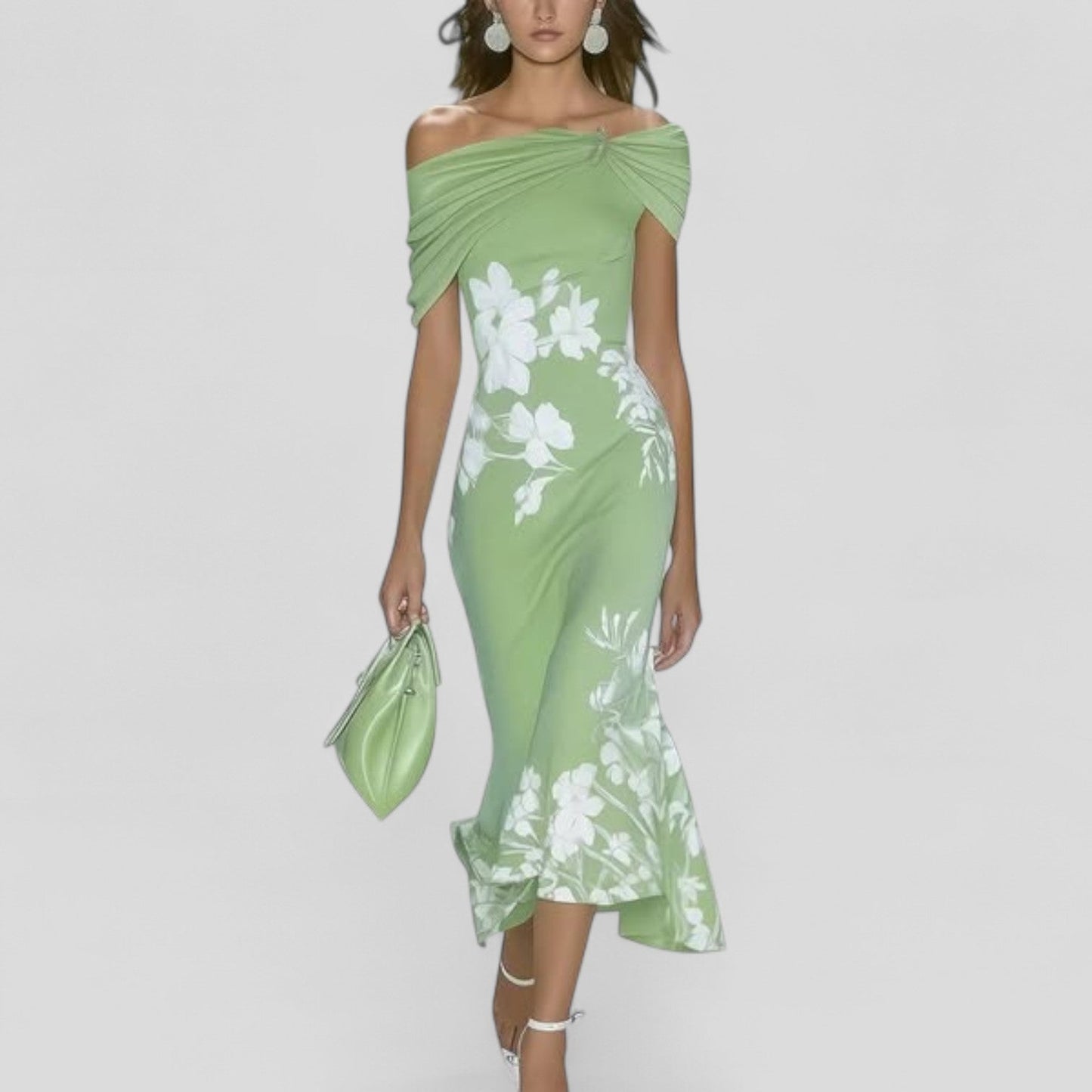 Violette Women's Floral Midi Dress - front view