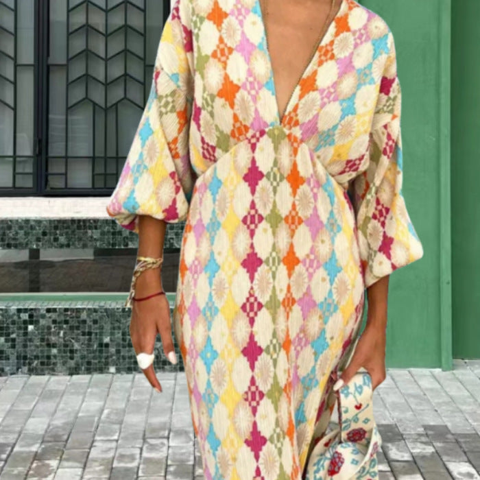 Maya Women's Geometric Print - front view