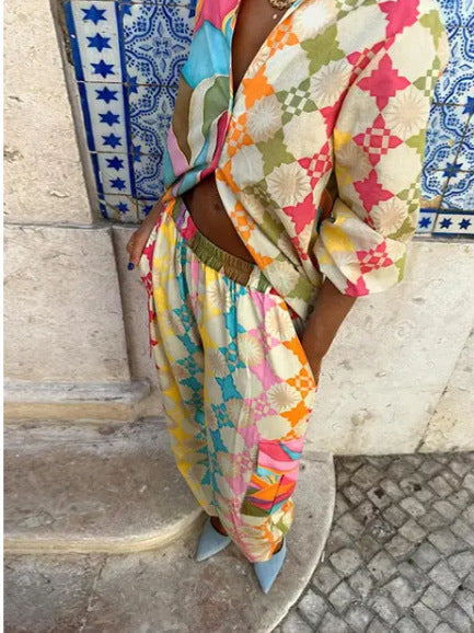Maya Women's Geometric Print - back view