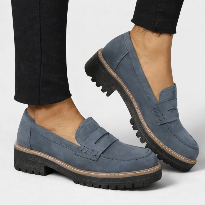 Selma Women's Loafers - fabric and finish detail