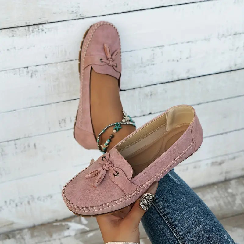 Lumi Women's Loafers - fabric and finish detail
