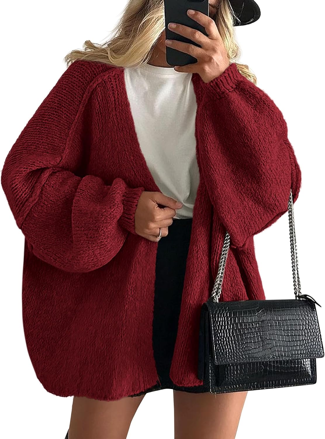 Saskia Women's Oversized Cardigan - front view