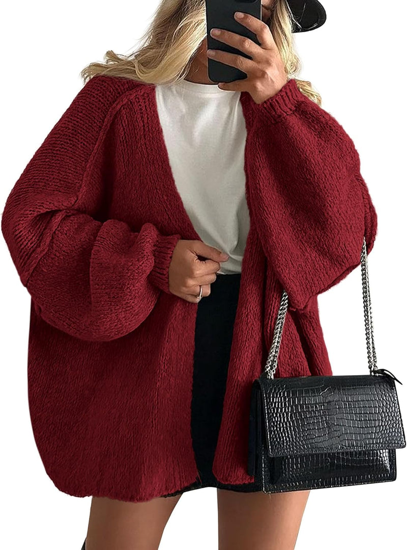 Saskia Women's Oversized Cardigan | Open Front