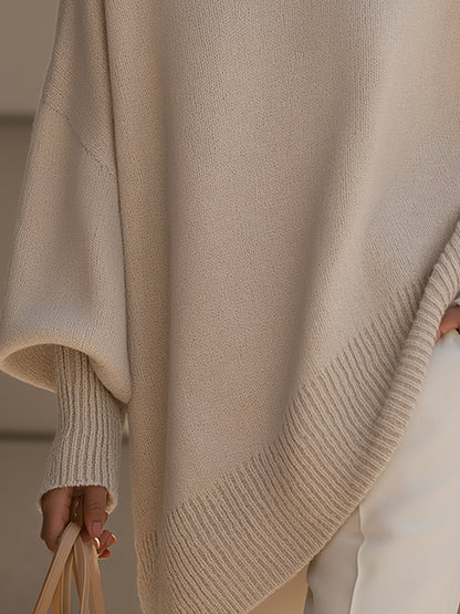 Genevieve Women's Oversized Sweater - fabric and finish detail