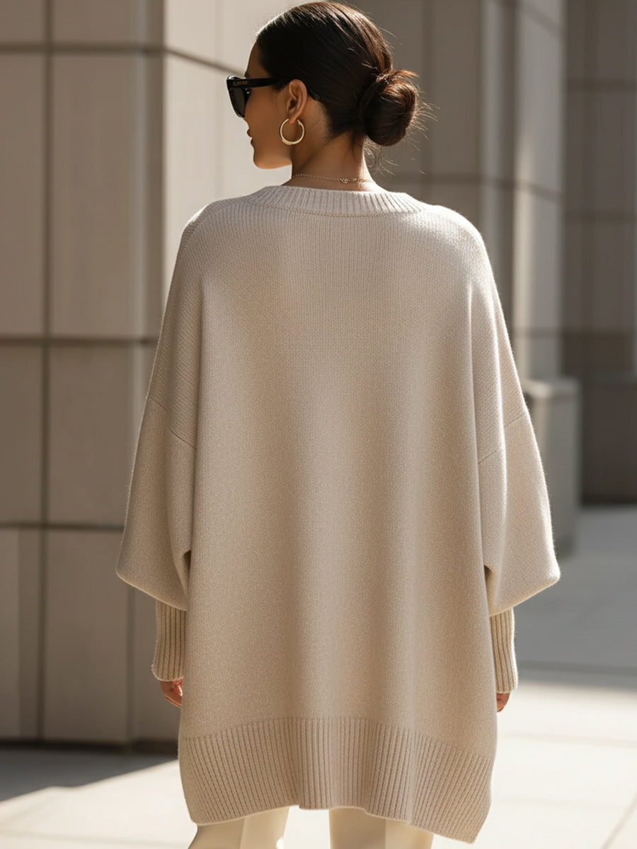 Genevieve Women's Oversized Sweater - back view