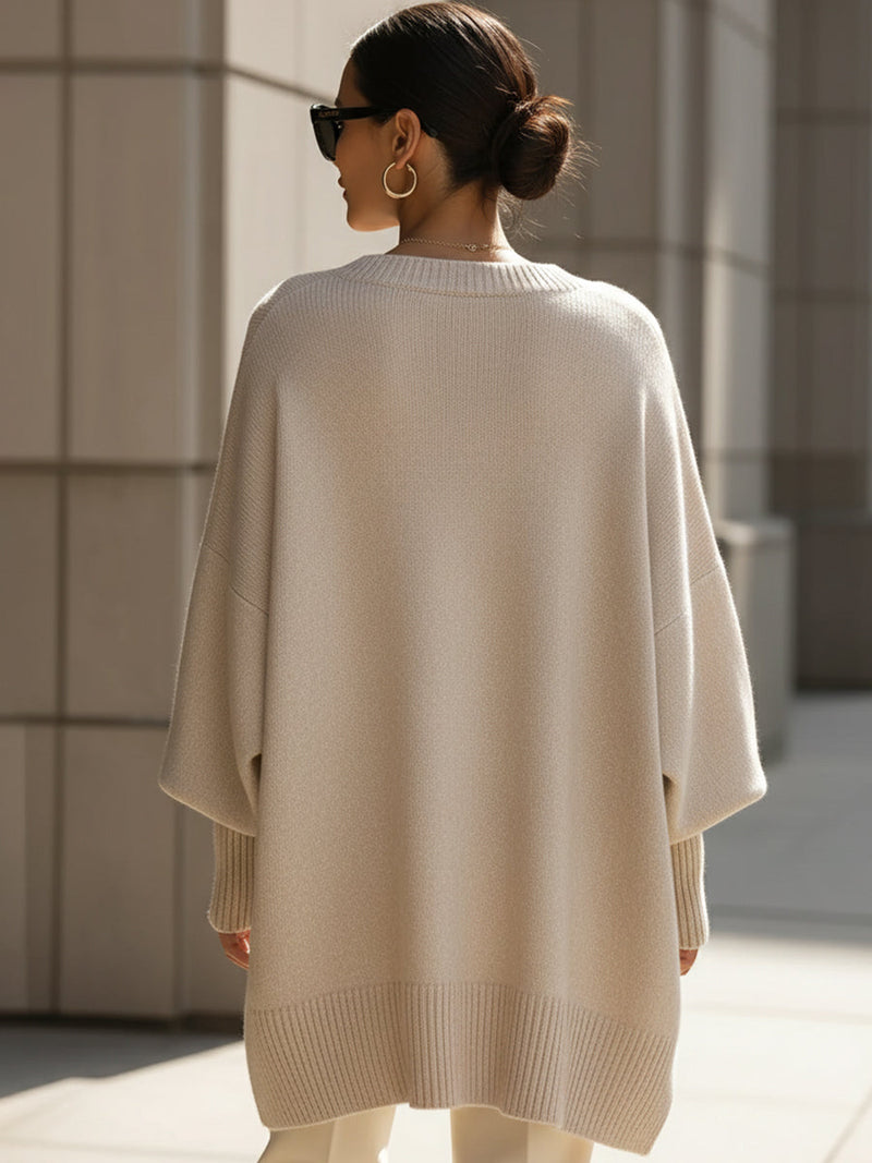 Genevieve Women's Oversized Sweater - back view